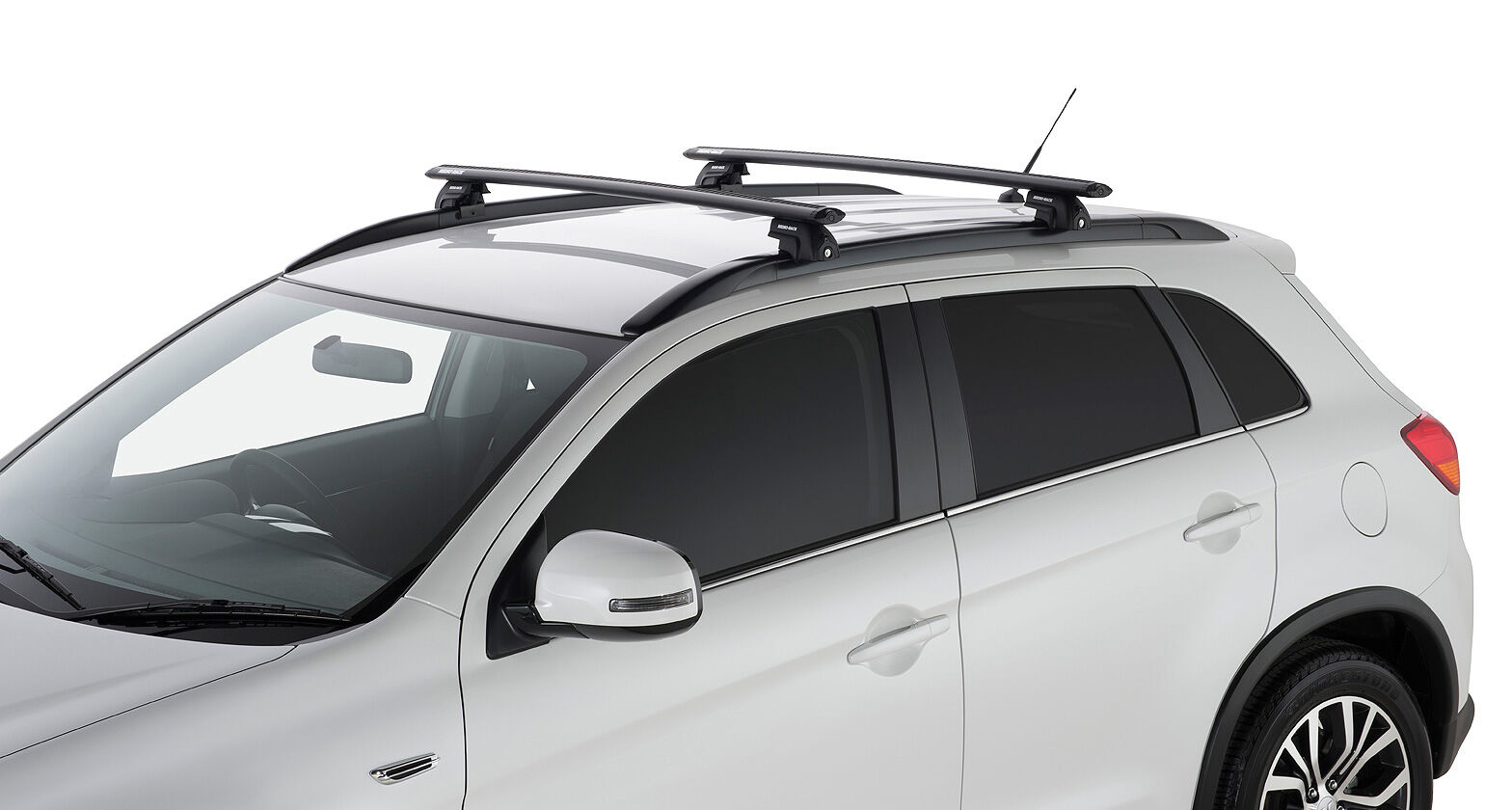 Rhino Vortex SX Black 2 Bar Roof Rack for MITSUBISHI ASX XA/XB 4dr SUV