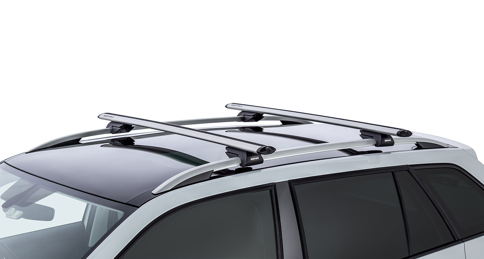 Rhino SX Silver 2 Bar Roof Rack for VOLKSWAGEN Golf Alltrack 4dr Wagon