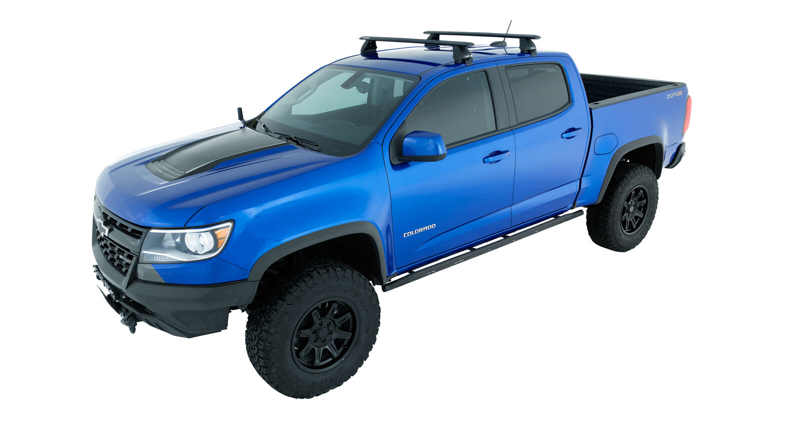 Rhino Vortex Black 2 Bar Roof Rack for ISUZU DMax Gen2, TF 2dr Ute