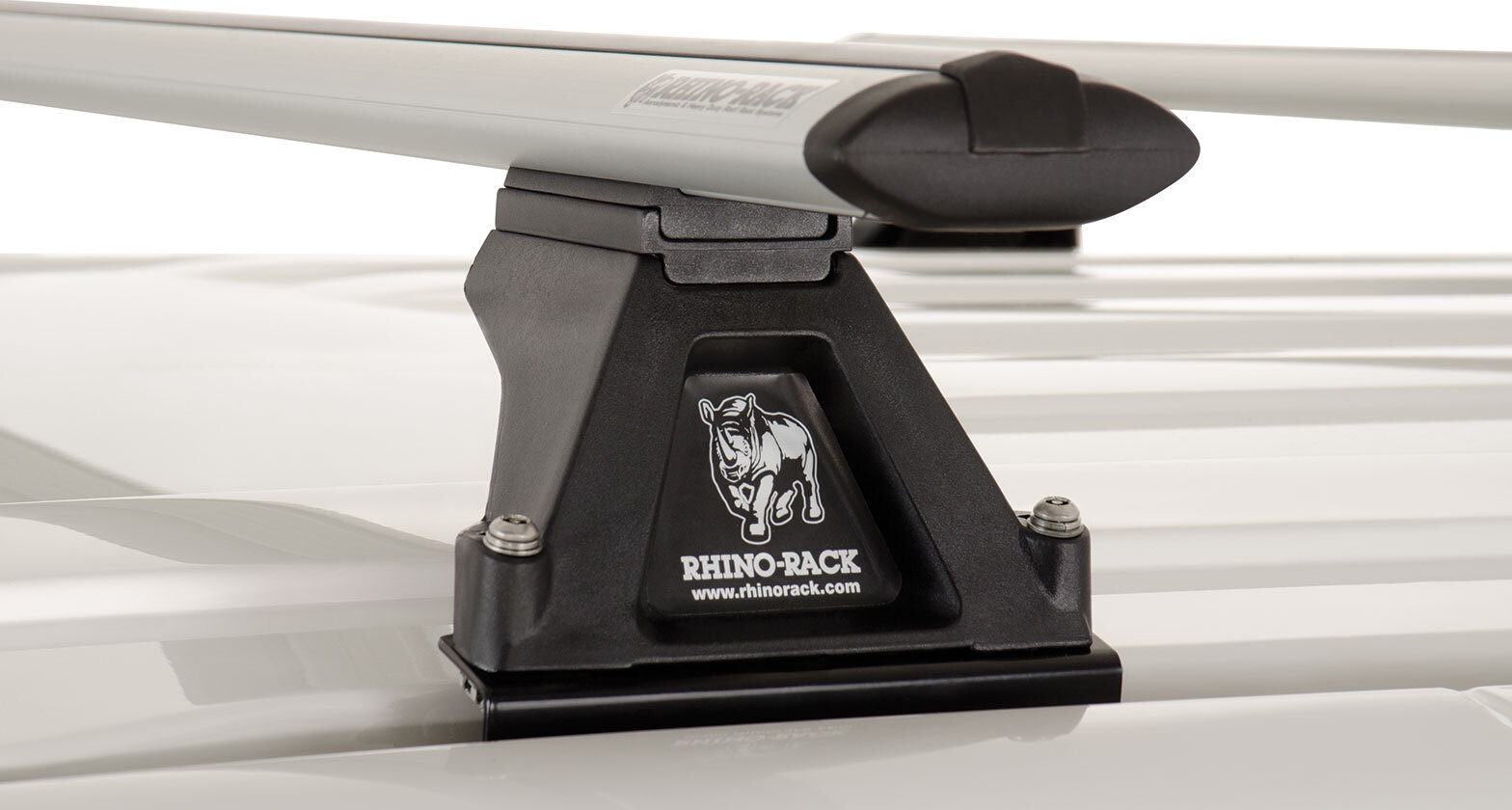 Rhino Vortex RLTF Silver 4 Bar Roof Rack for VOLKSWAGEN Multivan T5 2dr