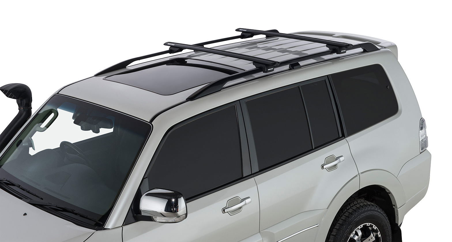 Rhino SX Black 2 Bar Roof Rack for LDV T60 4dr Ute (Rails) 10/17 On