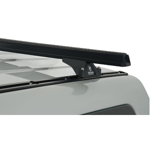 Rhino-Rack JA0659 Heavy Duty RLTP Trackmount Black 2 Bar Roof Rack for MITSUBISHI Pajero NS-NX LWB 4DR 4WD (11/2006-Current)