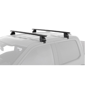 Rhino-Rack JA8133 Vortex 2500 Black 2 Bar Roof Rack for FORD F150 14th Gen Super Crew 4DR Ute (01/2021-Current)