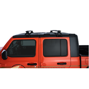 Rhino-Rack JB0099 Vortex RL110 Black 2 Bar Roof Rack for JEEP Wrangler JL Hard Top 4DR 4WD (04/2019-Current)