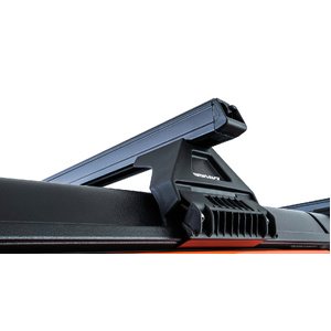 Rhino-Rack JB0101 Heavy Duty RL110 Black 2 Bar Roof Rack for JEEP Wrangler JL Hard Top 4DR 4WD (04/2019-Current)