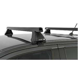 Rhino-Rack JB0963 Heavy Duty 2500 Black 2 Bar Roof Rack for MAZDA BT50 Gen2 Dual Cab 4DR Ute (01/2011-12/2020)