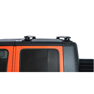 Rhino-Rack JC-00295 Vortex Black 2 Bar Rhino-Rack Backbone Roof Rack &amp; RCL Legs for JEEP Gladiator JT 4DR Ute (06/2020-Current)