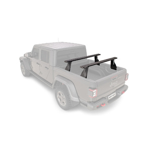 Rhino-Rack JC-01271 Reconn-Deck 2 Bar Ute Tub System for JEEP Gladiator JT &amp; Trail Rails installed 4DR Ute (01/2020-Current)