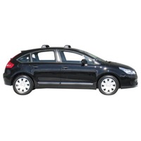 Prorack Silver 2 Bar Aero Flush Bar kit to suit Citroen C4 5dr Hatch (2004 - 2010)