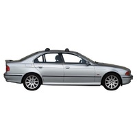 Prorack Silver 2 Bar Aero Flush Bar kit to suit BMW 5 Series E39 4dr Sedan (4/1996 - 9/2003)