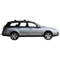 Prorack Silver 2 Bar Aero Through Bar kit to suit Subaru Outback 5dr Wagon (9/2003 - 8/2009)