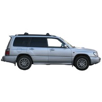 Prorack Silver 2 Bar Aero Flush Bar kit to suit Subaru Forester 5dr Wagon (7/1997 - 4/2002)
