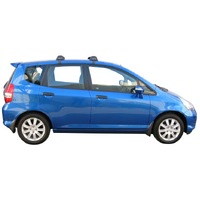 Prorack Silver 2 Bar Aero Flush Bar kit to suit Honda Jazz 5dr Hatch (10/2002 - 1/2009)