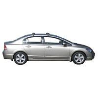 Prorack Silver 2 Bar Aero Flush Bar kit to suit Honda Civic 4dr Sedan (2/2006 - 2011)