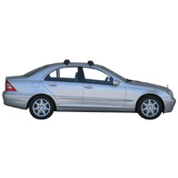 Prorack Black 2 Bar Aero Through Bar kit to suit Mercedes-Benz C-Class W203 4dr Sedan (2000 - 2007)