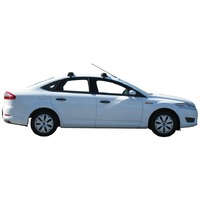 Prorack Silver 2 Bar Aero Through Bar kit to suit Ford Mondeo 4dr Sedan (10/2007 - 2012)
