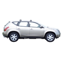 Prorack Silver 2 Bar Aero Flush Bar kit to suit Nissan Murano ST 5dr SUV (8/2005 - 2009)