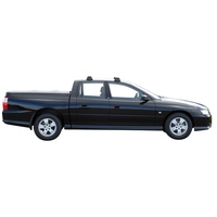 Prorack Silver 2 Bar Aero Through Bar kit to suit Holden Crewman 4dr Ute (10/2003 - 2007)