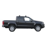 Prorack Black 2 Bar Heavy Duty Through Bar kit to suit Volkswagen Amarok Double Cab 4dr Ute (2010 - 4/2023)