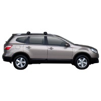 Prorack Black 2 Bar Aero Flush Bar kit to suit Nissan Qashqai Plus 2 5dr SUV (2008 - 2014)