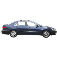 Prorack Silver 2 Bar Aero Flush Bar kit to suit Honda Accord 4dr Sedan (9/2003 - 1/2008)