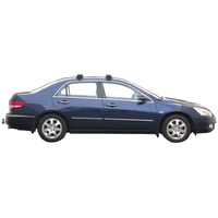Prorack Silver 2 Bar Aero Through Bar kit to suit Honda Accord 4dr Sedan (9/2003 - 1/2008)