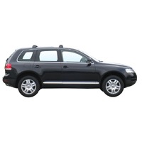 Prorack Silver 2 Bar Aero Flush Bar kit to suit Volkswagen Touareg 5dr SUV (2003 - 2010)