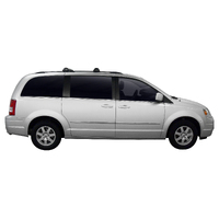 Prorack Silver 2 Bar Aero Flush Bar kit to suit Chrysler Grand Voyager 5dr MPV (2008 - Current)