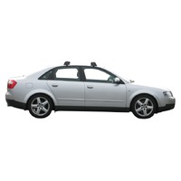 Prorack Silver 2 Bar Aero Flush Bar kit to suit Audi A4/S4/RS4 4dr Sedan (2001 - 2008)