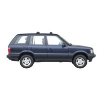 Prorack Black 2 Bar Aero Through Bar kit to suit Land Rover Range Rover 5dr SUV (7/1995 - 2002)