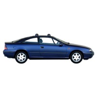 Prorack Silver 2 Bar Aero Flush Bar kit to suit Opel Calibra 2dr Coupe (1989 - 1997)