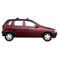 Prorack Silver 2 Bar Aero Flush Bar kit to suit Holden Barina 5dr Hatch (7/1993 - 7/2005)