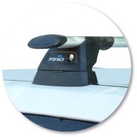 Prorack Black 2 Bar Aero Through Bar kit to suit Subaru Forester 5dr SUV (2008 - 2012)