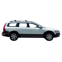 Prorack Silver 2 Bar Aero Through Bar kit to suit Volvo XC70 5dr Wagon (2007 - 2013)