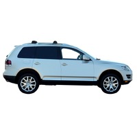 Prorack Silver 2 Bar Aero Through Bar kit to suit Volkswagen Touareg 5dr SUV (2007 - 2010)
