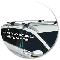 Yakima Black 2 Bar Roof Rack - Ford Kuga  5dr SUV 1/12 - 1/13 (S16Y &amp; K328)