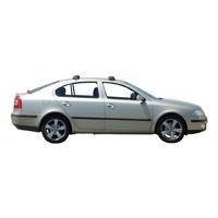 Prorack Silver 2 Bar Aero Flush Bar kit to suit Skoda Octavia II 4dr Liftback (2004 - 2009)