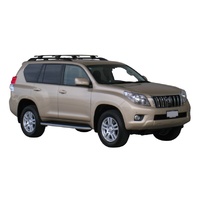 Yakima Black 2 Bar Roof Rack - Toyota Land Cruiser 150 Series Prado 5dr SUV 11/09 - 11/17 (S17Y &amp; K328)