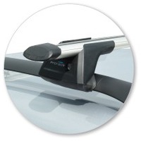 Prorack Silver 2 Bar Aero Through Bar kit to suit Skoda Fabia 5dr Wagon (2008 - 2014)