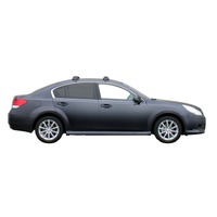Prorack Silver 2 Bar Aero Flush Bar kit to suit Subaru Legacy 4dr Sedan (8/2009 - 2014)