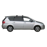 Prorack Black 2 Bar Aero Through Bar kit to suit Toyota Ipsum 5dr MPV (2001 - 2006)