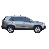 Prorack Silver 2 Bar Aero Rail Bar kit to suit Kia Sorento Panoramic 5dr SUV (2009 - 2014)