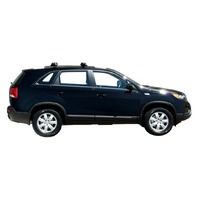 Prorack Silver 2 Bar Aero Through Bar kit to suit Kia Sorento Panoramic 5dr SUV (2009 - 2014)