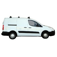 Prorack Silver 3 Bar Heavy Duty Through Bar kit to suit Peugeot Partner LWB 5dr Van (2008 - 2015)