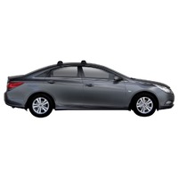 Prorack Silver 2 Bar Aero Through Bar kit to suit Hyundai i45 4dr Sedan (2010 - Current)