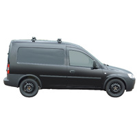 Prorack Silver 2 Bar Heavy Duty Through Bar kit to suit Holden Combo XC 5dr Van (2001 - 2020)