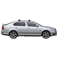 Prorack Black 2 Bar Aero Through Bar kit to suit Skoda Octavia III 5dr Liftback (2009 - 2012)