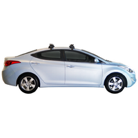 Prorack Black 2 Bar Heavy Duty Through Bar kit to suit Hyundai Elantra 4dr Sedan (7/2011 - 2016)