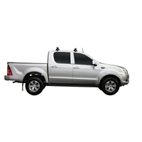 Prorack Silver 2 Bar Heavy Duty Through Bar kit to suit Foton Tunland Double Cab 4dr Ute (2012 - Current)