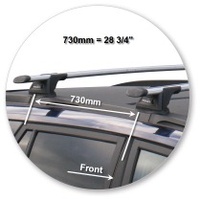 Yakima Black 2 Bar Roof Rack - Great Wall X240 (2 Bar) 5dr SUV 6/11 - On (S16Y &amp; K607)